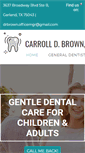 Mobile Screenshot of carrolldbrowndds.com